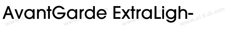 AvantGarde ExtraLigh字体转换